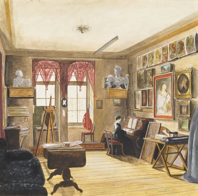 Atelier des Künstlers in Berlin von Karl Wilhelm Streckfuss